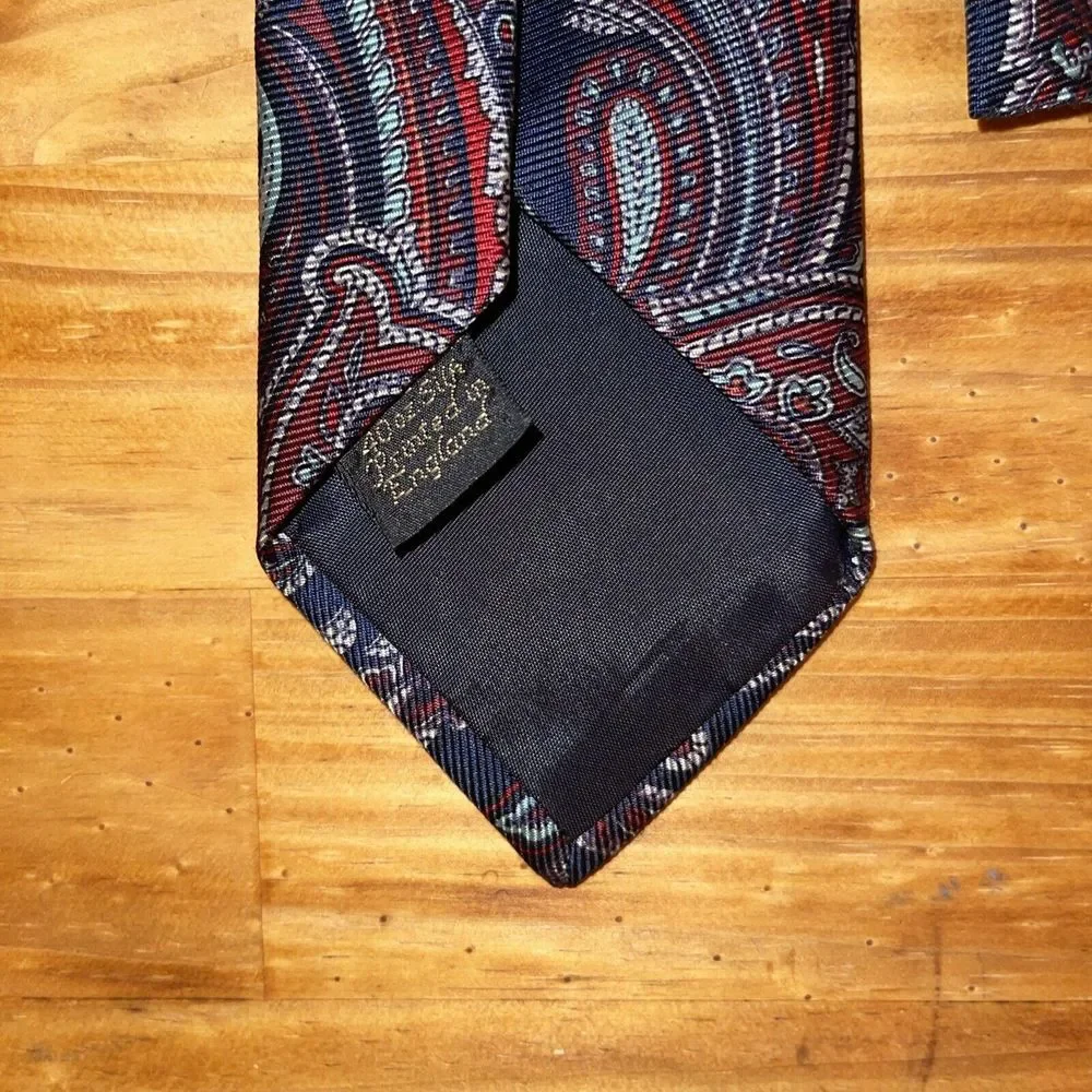 Ferrell Reed‎ Neck Tie Men Gray Paisley